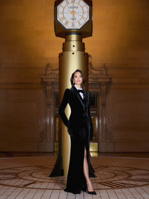 Stormi Tuxedo Dress IN RUNWAY L'AGENCE