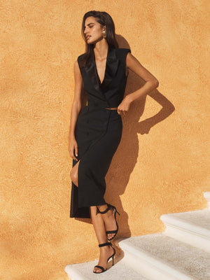 Febe Tuxedo Skirt