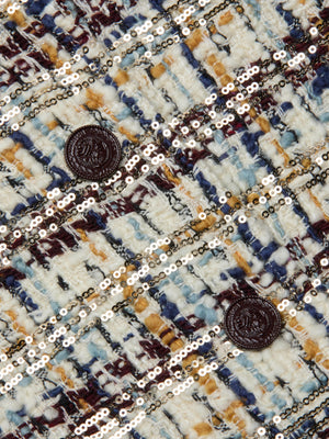 Giacca di tweed con paillettes Kasey