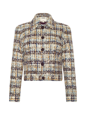 Giacca di tweed con paillettes Kasey