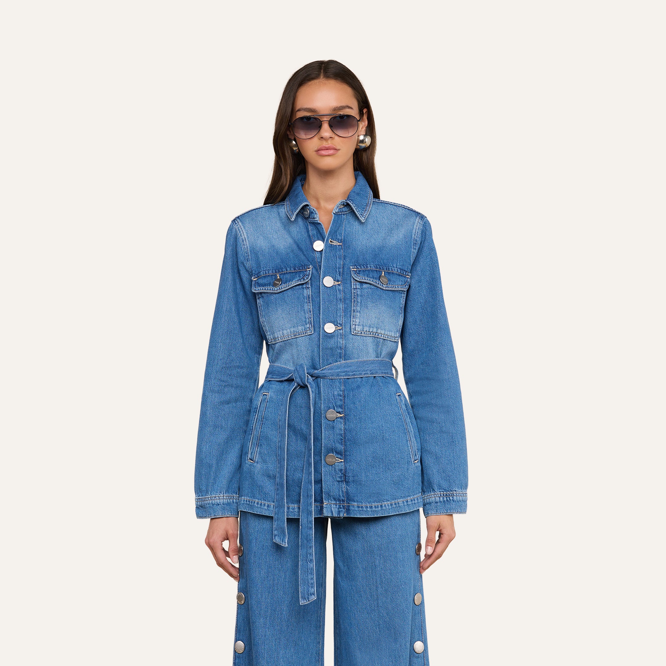 Samaya Jean Jacket in Torvang | L'AGENCE