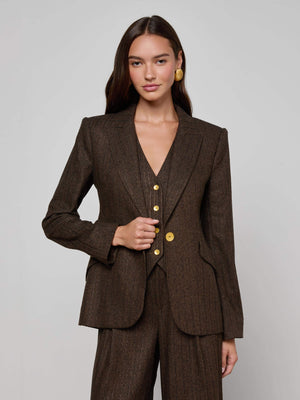 Chamberlain Pinstriped Blazer