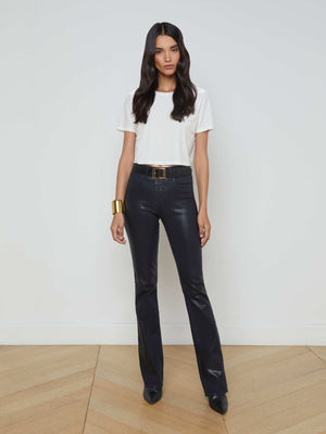 Ruth Coated Straight-Leg Jean jean L'AGENCE