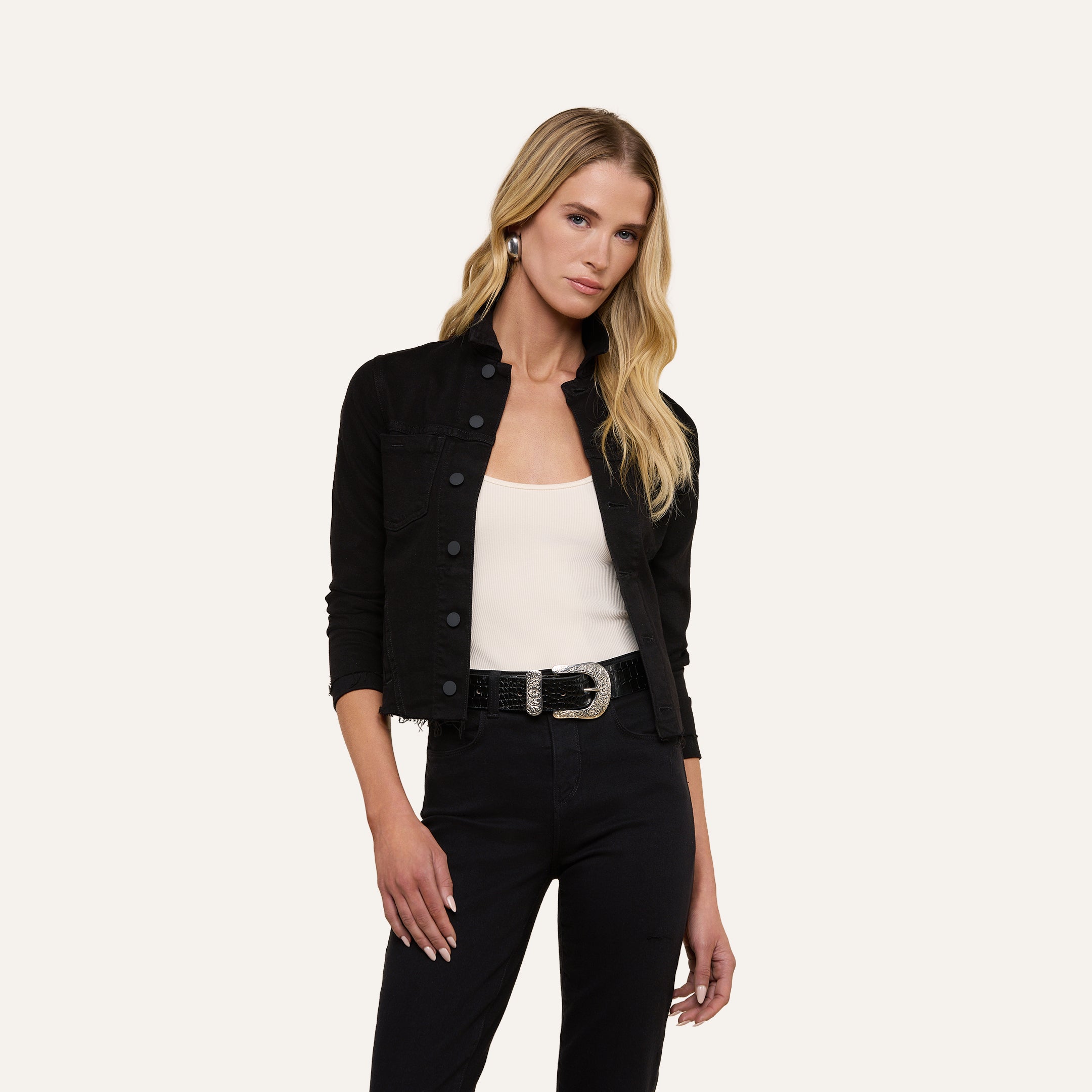 digne summer jacket - black