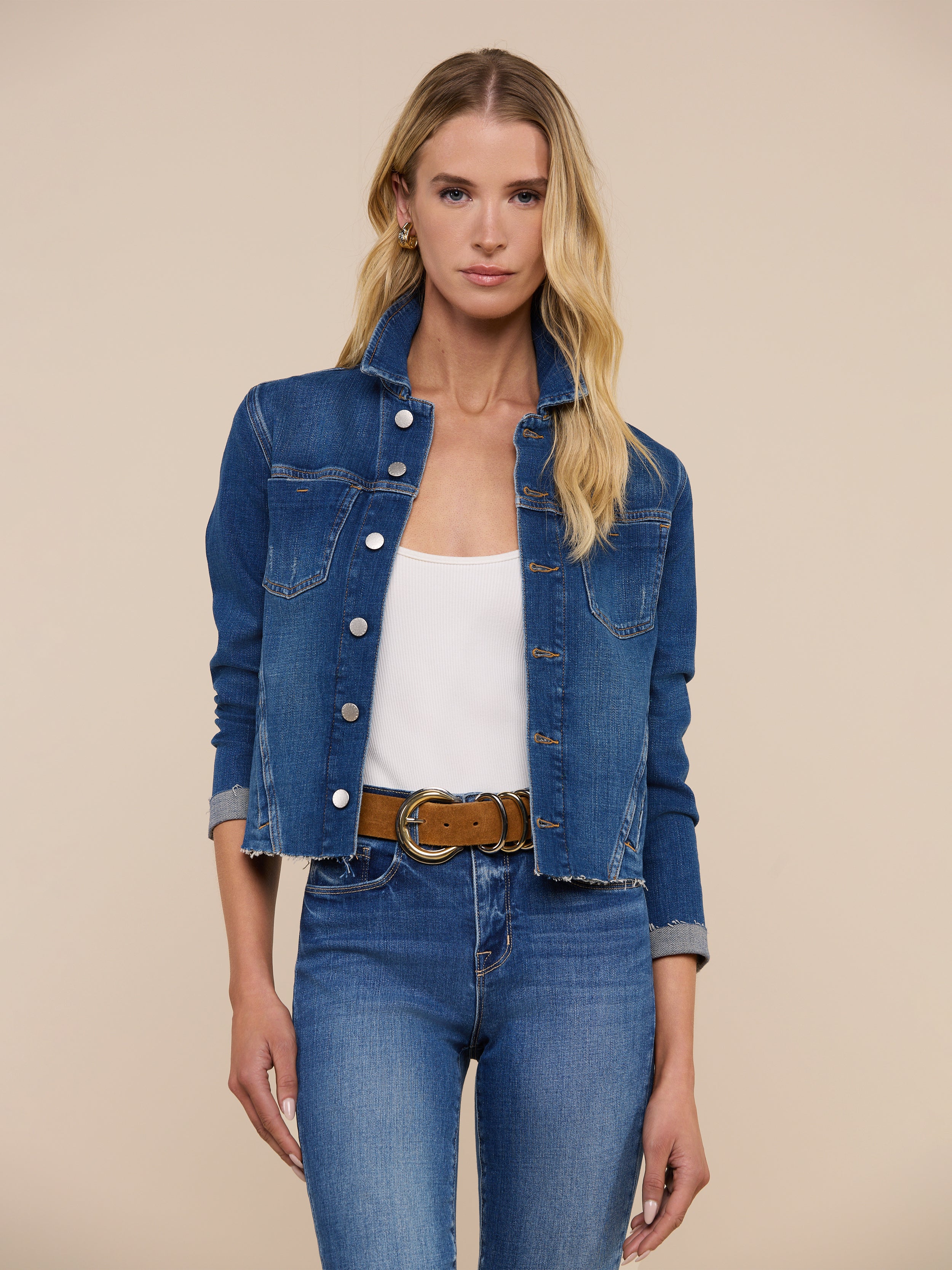 Janelle Jean Jacket in Authentique | L'AGENCE