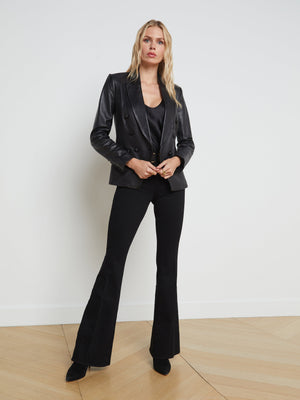 Kenzie Leather Blazer blazer L'AGENCE