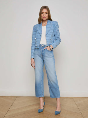 Blazer a strisce di carrello