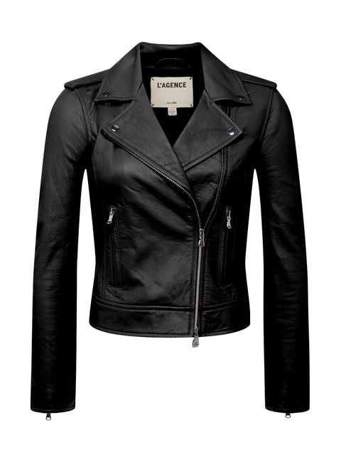 Biker Leather Jacket jacket L'AGENCE   
