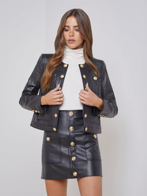 Jayde Leather Jacket jacket L'AGENCE