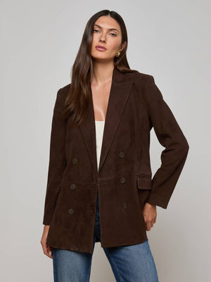 Aimee Oversized Suede Blazer