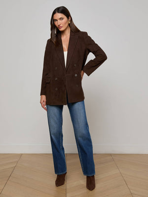 Aimee Oversized Suede Blazer