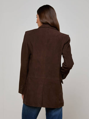 Aimee Oversized Suede Blazer