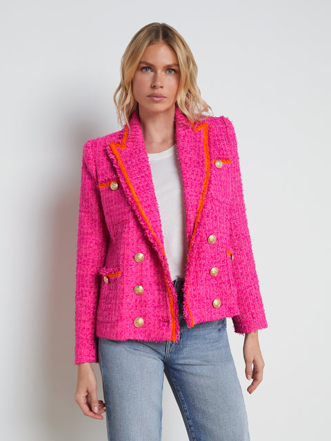 Alectra Textured Tweed Jacket blazer L'AGENCE   