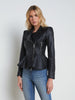 Lyric Leather Peplum Jacket jacket L'AGENCE   