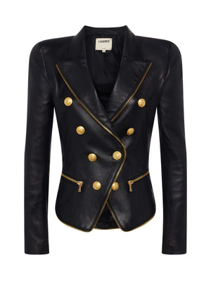 Ottilie Leather Blazer blazer L'AGENCE