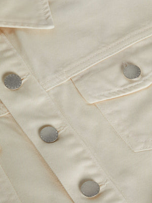 Koda Coated Cropped Denim Jacket jacket L'AGENCE