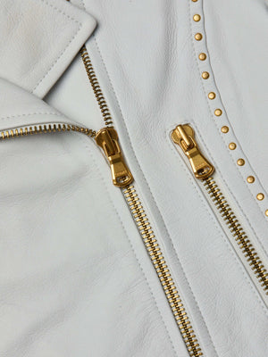 Aelin Studded Leather Jacket jacket L'AGENCE