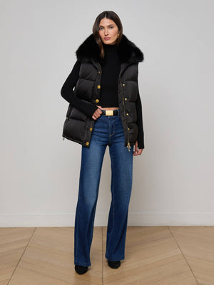 Nalo Faux Fur Puffer Vest