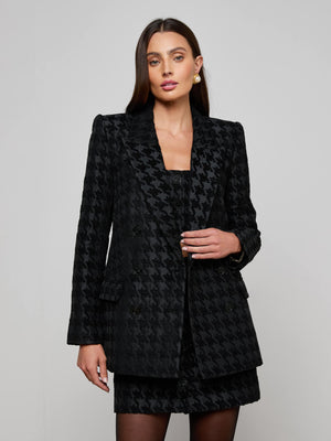 Cambrie Oversized Houndstooth Blazer