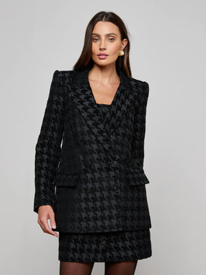 Cambrie Oversized Houndstooth Blazer