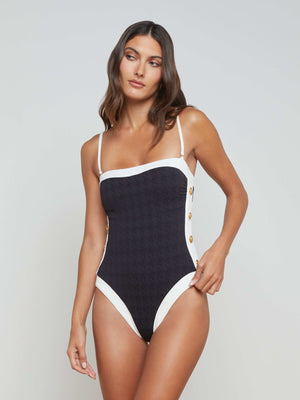Tory Bandeau One-Piece Swimsuit swim L'AGENCE