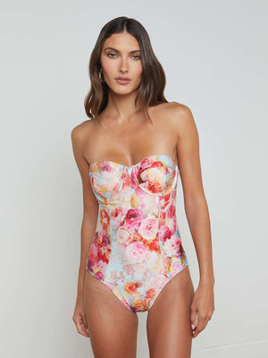 Amie Bandeau One-Piece Swimsuit swim L'AGENCE