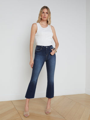 Kendra Cropped Flare Jean jean L'AGENCE