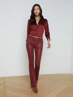 Selma Coated Bootcut Jean jean L'AGENCE