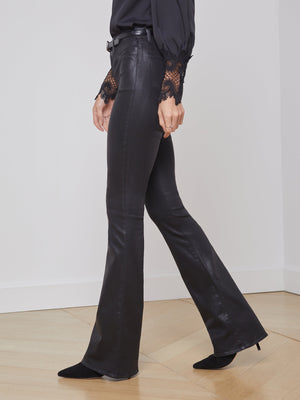 Marty Coated Flare Jean jean L'AGENCE