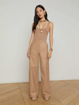Livvy Leather Trouser pant L'AGENCE