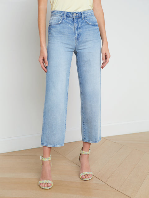 June Cropped Stovepipe Jean jean L'AGENCE   