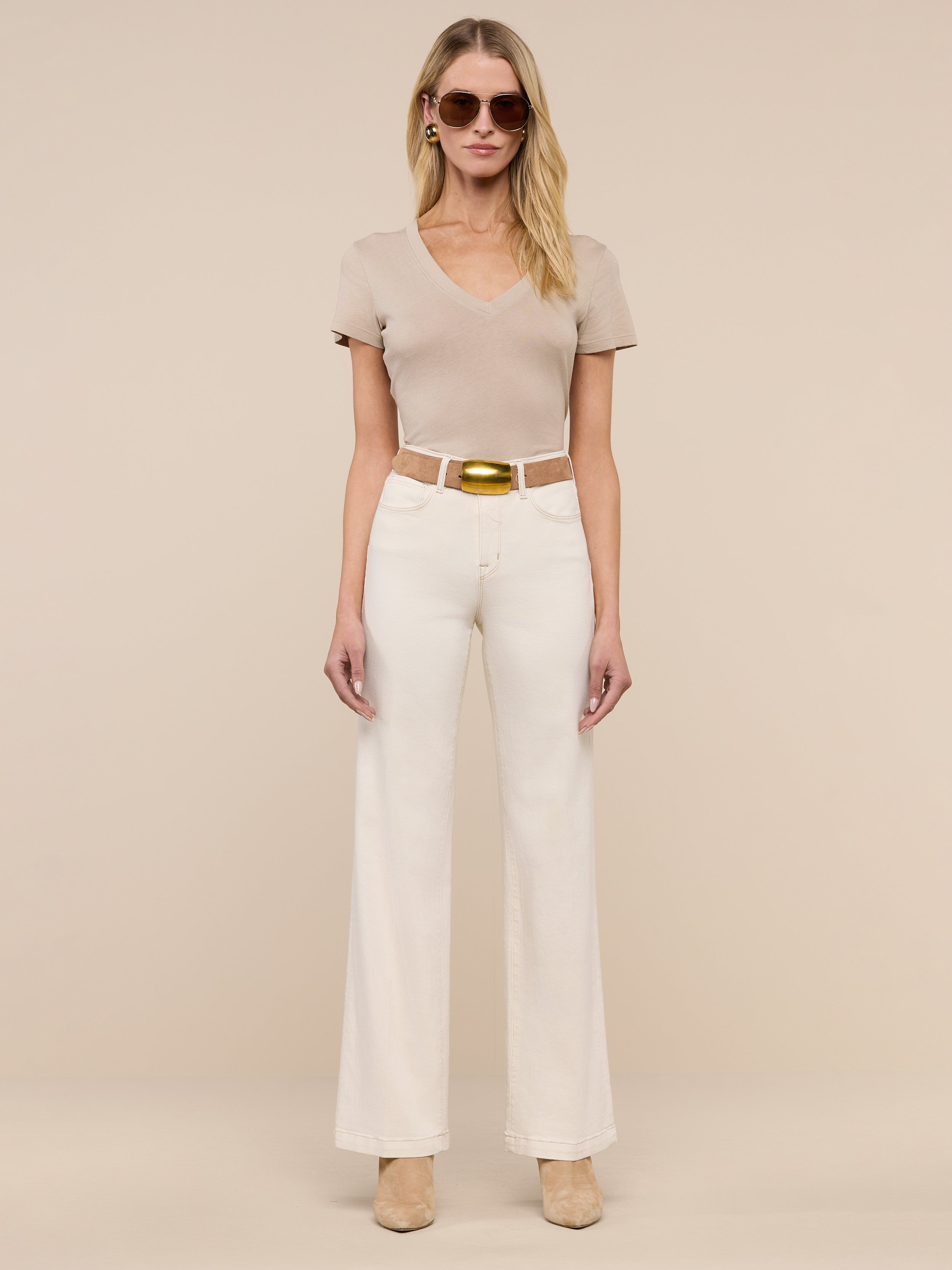 Scottie Wide-Leg Jean in Macadamia | L'AGENCE Scottie Wide-Leg Jean in Macadamia | L'AGENCE