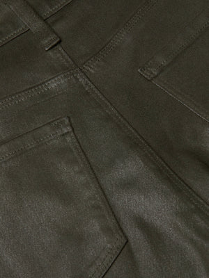 Scottie Coated Wide-Leg Jean