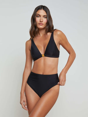 Vanessa High-Waisted Bikini Bottom swim L'AGENCE