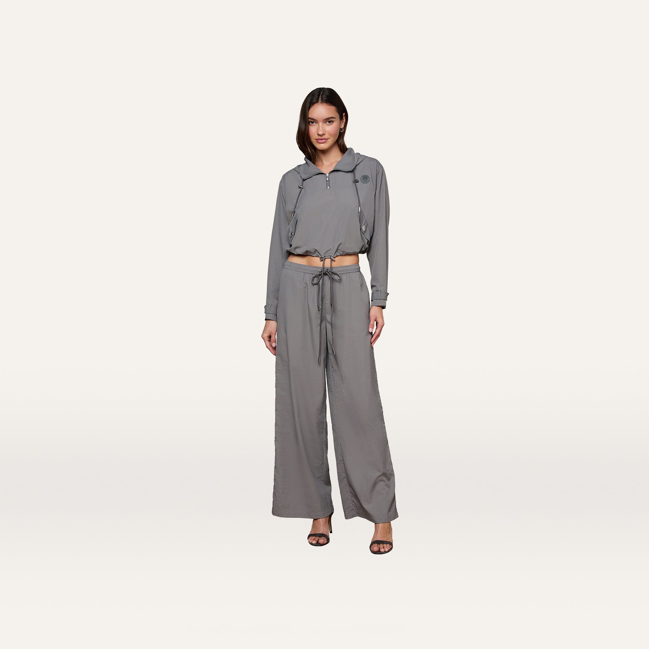 Valkyrie Snap Pant in Medium Grey | L'AGENCE