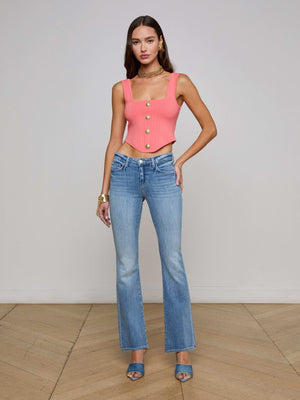 Cara Low-Rise Bootcut Jean jean L'AGENCE