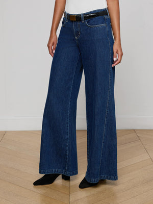Savina Low-Rise Wide-Leg Jean