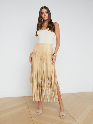 Karolina Fringe Skirt skirt L'AGENCE