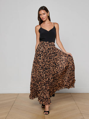 Torin Pleated Maxi Skirt