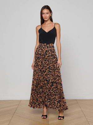 Torin Pleated Maxi Skirt