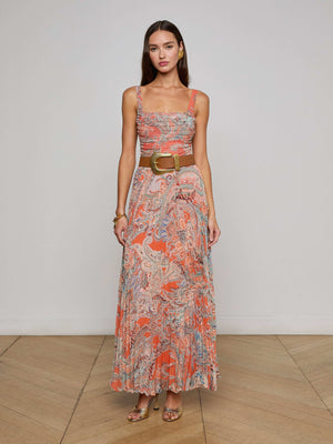 Torin Pleated Maxi Skirt skirt L'AGENCE