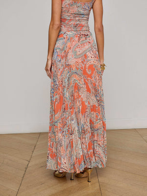 Torin Pleated Maxi Skirt skirt L'AGENCE