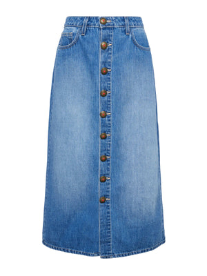 Kathleen Denim Midi Skirt skirt L'AGENCE