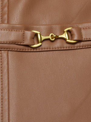 Minijupe en cuir vegan Yvette