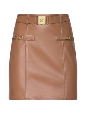 Minijupe en cuir vegan Yvette