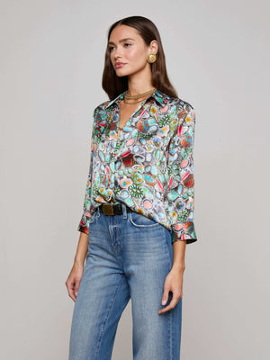 Dani Silk Blouse blouse L'AGENCE