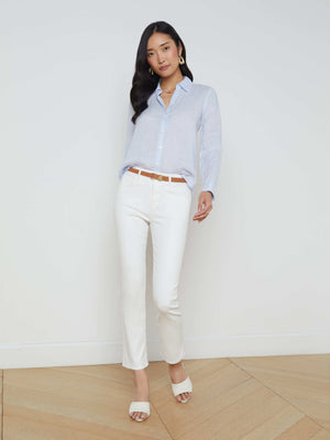 Tyler Linen Blouse blouse L'AGENCE