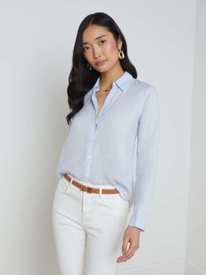 Tyler Linen Blouse blouse L'AGENCE