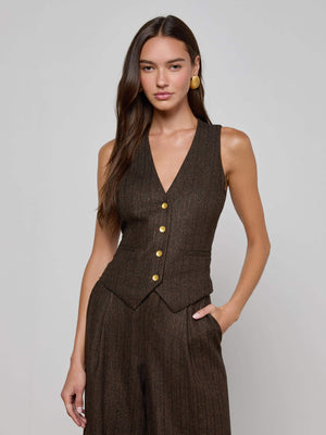 Drina Pinstriped Vest