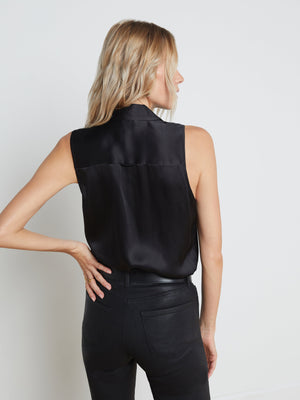 Emmy Sleeveless Silk Blouse blouse L'AGENCE